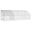 vidaXL Chicken Cage 3 pcs Silver 236.22 x 78.74 x 78.74 in