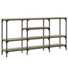 vidaXL Console Table Sonoma oak Engineered wood and metal Large