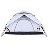 vidaXL Camping Tent Dome 5-Person White Blackout Fabric Quick Release