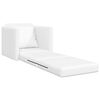 vidaXL Sofa Bed White 29.13 x 30.31 x 31.89 in Velvet
