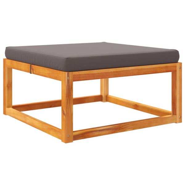 vidaXL Garden Footstool Solid Wood Natural Finish Solid Acacia wood