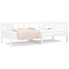 vidaXL Day Bed White Solid Pine Wood 35.4 x 74.8 in