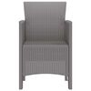 vidaXL Garden Chair 2 pcs Light gray 53 x 49 x 85 cm PP