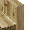 vidaXL Garden Sofa Natural Solid pine wood Medium Durable Garden Sofa