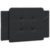 vidaXL Bed Frame Black Faux leather Single Durable Bed Frame