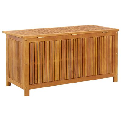 vidaXL Patio Storage Box 44.5"x19.7"x22.8" Solid Acacia Wood