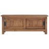 vidaXL TV Cabinet Natural Teak Solid Teak Wood Medium Teak TV Cabinet