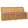 vidaXL Garden Storage Box Warm wood Solid Teak Wood Large