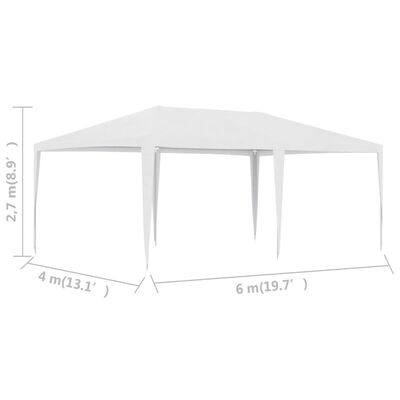 vidaXL Party Tent 13.1'x19.7' White