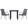 vidaXL Garden Dining Set Black, Anthracite