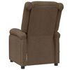 vidaXL Massage Recliner Brown Fabric