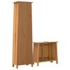 vidaXL Bathroom Furniture Set Natural Wood Solid pine wood Medium