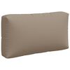 vidaXL Pallet Cushion Set of 3 Taupe 100% Polyester