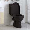 vidaXL Soft-close Toilet Seat with Quick-release Design Black