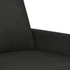 vidaXL 2-seater Sofa Black Fabric (100% polyester), metal, textilene