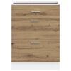 vidaXL Kitchen Base Cabinet Artisan oak Engineered wood