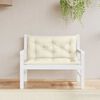 vidaXL Garden Bench Cushion Set of 2 Cream White