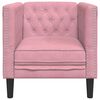 vidaXL Chesterfield Sofa Chair Pink