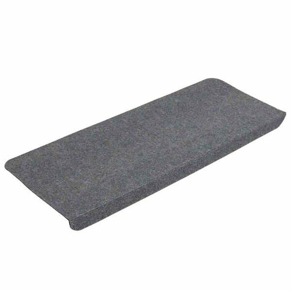 vidaXL Stair Mat Set of 15 Grey