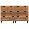 vidaXL Sideboard Set 2 pcs Natural Solid Acacia Wood