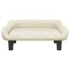 vidaXL Kids Sofa Cream Velvet (100% polyester), solid pine wood, plastic