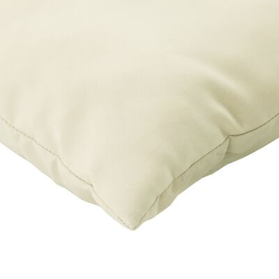 vidaXL Throw Pillows 4 pcs Cream 23.6"x23.6" Fabric