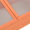 vidaXL Greenhouse Natural wood Wood and PC board 39.4 x 19.7 x 13.4 in