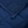 vidaXL Weighted Blanket Blue Polyester, Glass beads 54.3 x 78.7 in