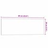 vidaXL Wall-mounted Magnetic Board White 23.6"x7.9" Tempered Glass