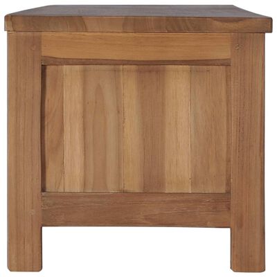 vidaXL TV Cabinet 59.1"x11.8"x11.8" Solid Teak Wood