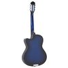 vidaXL Western Classical Cutaway Guitar with Equalizer 6 Strings Blue
