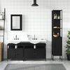 vidaXL Bathroom Furniture Set Black