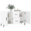vidaXL Sideboard White Engineered wood 39.4 in Sideboard Rectangular