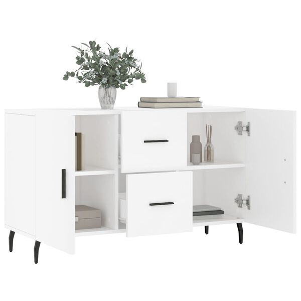 vidaXL Sideboard White Engineered wood 39.4 in Sideboard Rectangular