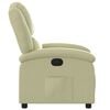 vidaXL Recliner Chair Cream Genuine leather, metal, plywood Standard