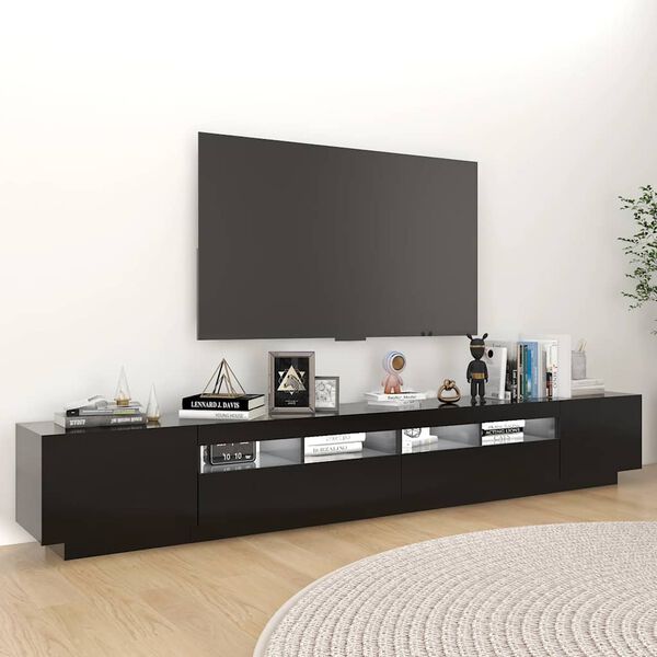 vidaXL TV Cabinet Black Engineered wood Standard TV Cabinet
