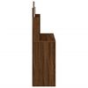 vidaXL Dressing Table Brown oak Engineered wood and glass Standard