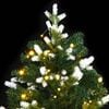vidaXL Artificial Hinged Christmas Tree Green PVC Medium