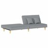vidaXL Sofa Bed Light grey Fabric (100% polyester), plywood Medium