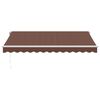 vidaXL Retractable Awning Brown