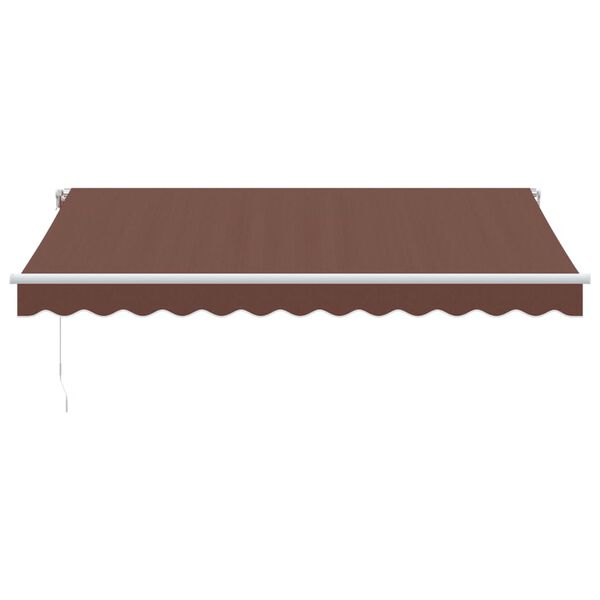 vidaXL Retractable Awning Brown