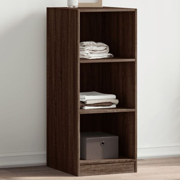 vidaXL Wardrobe Brown Oak Engineered wood Compact Wardrobe Rectangular
