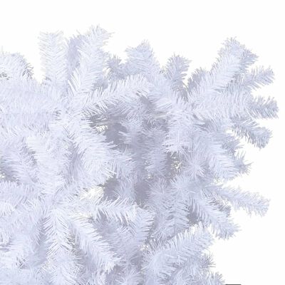 vidaXL Upside-down Artificial Christmas Tree with Stand White 47.2"