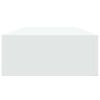 vidaXL Wall-mounted Drawer Shelves 2 pcs White 60x23,5x3.9 " MDF