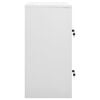 vidaXL Locker Cabinet Light Grey and Red Steel Medium Locker Cabinet