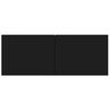 vidaXL TV Cabinet Set Set of 6 Black Engineered wood Medium
