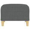 vidaXL Footstool Dark grey 100% Polyester, Plywood Compact size