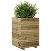 vidaXL Garden Planter Natural Wood Treated Pine Wood Medium Durable