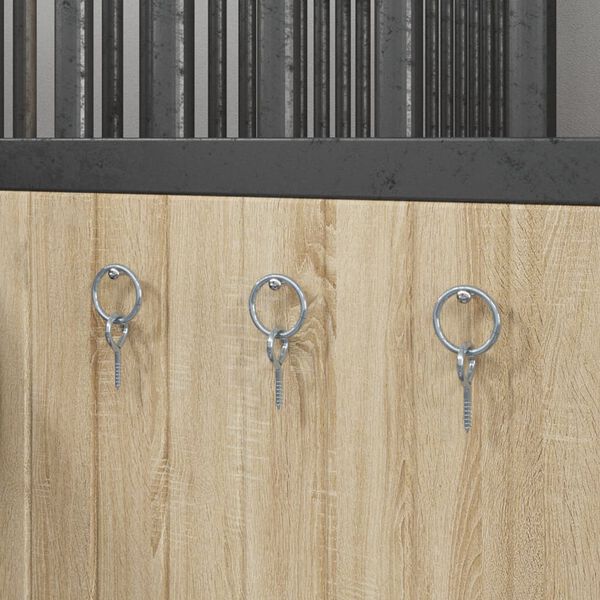 vidaXL Hitching Ring Silver Steel Standard Durable Hitching Ring