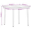 vidaXL Garden Dining Set Black